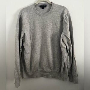 Brooks Brothers Light Gray Supima Cotton Crewneck Sweater